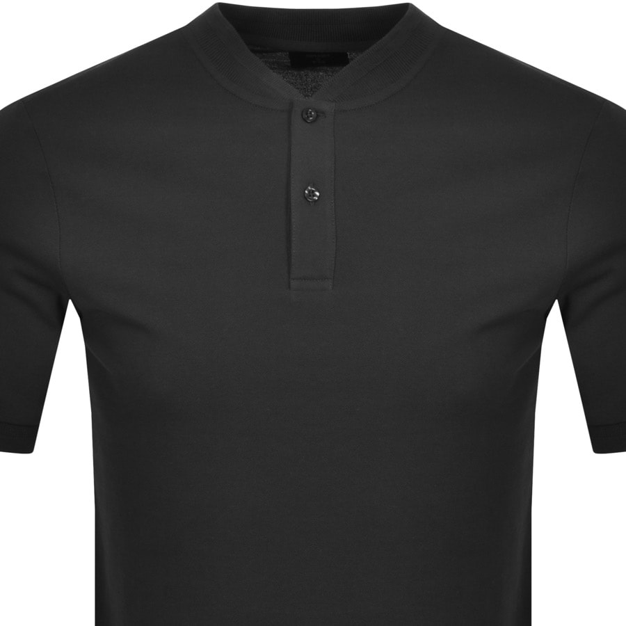 Alternative Image for ProductSuperdry Grandad Collar Polo Shirt Black2